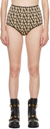 Valentino Beige Iconographe Shorts