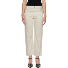 R13 Beige Romeo Jeans