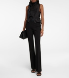 Victoria Beckham - Bow crêpe top