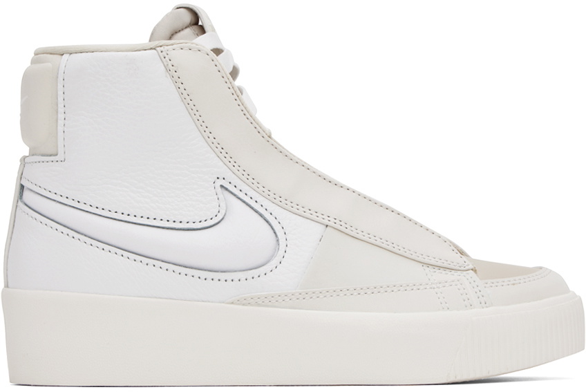 Nike Off-White & White Blazer Mid Victory Mid Sneakers