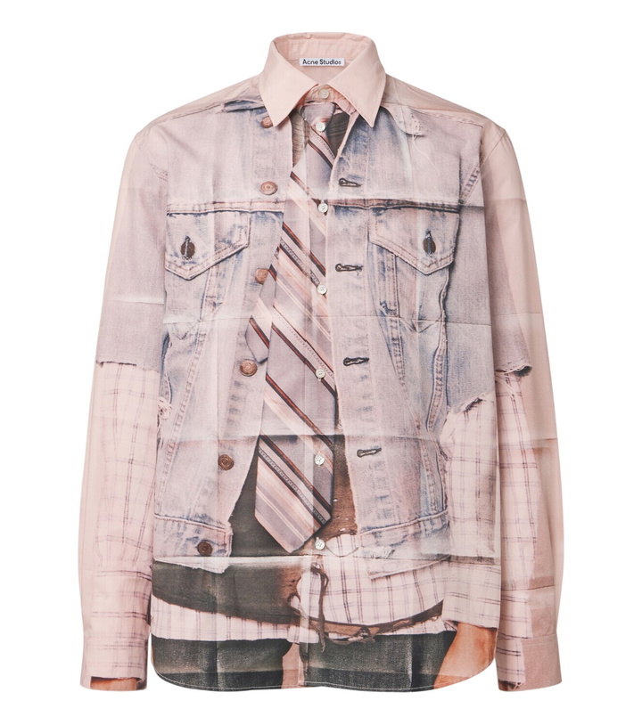 Photo: Acne Studios Trompe-l'œil cotton poplin shirt