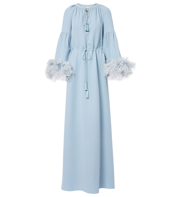 Photo: Valentino Cady Couture feather-trimmed gown