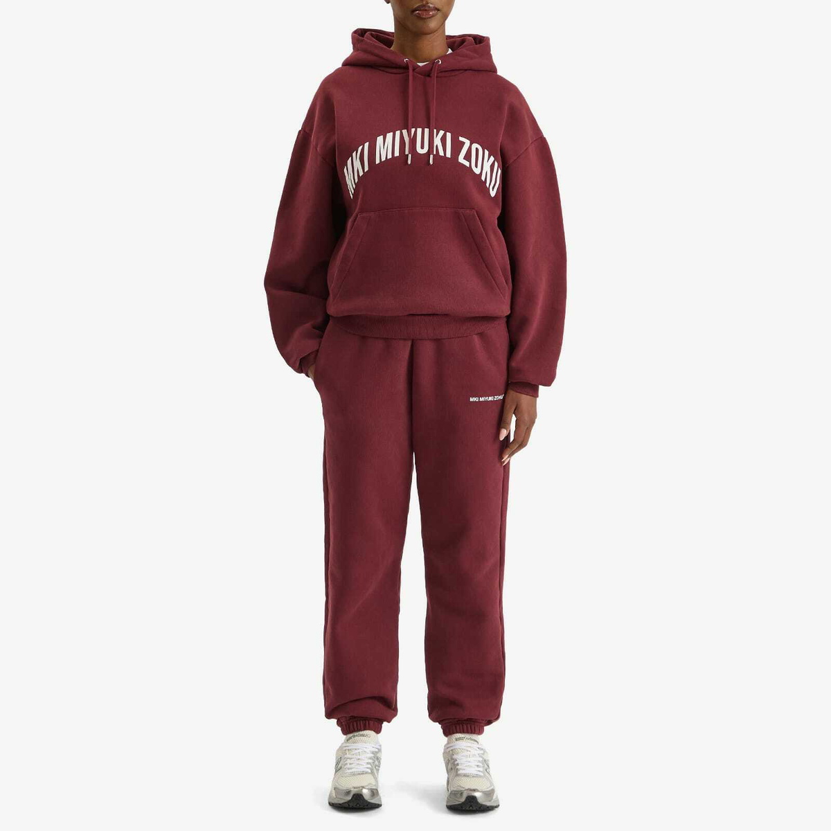 MKI Women's Uniform Joggers Presented by END. in Burgundy/White