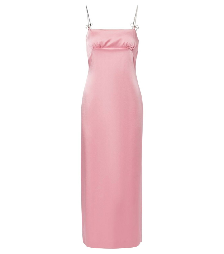 Photo: Blumarine Envers embellished satin midi dress