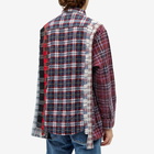 Needles Men's 7 Cuts Wide Flannel Shirt in Assorted