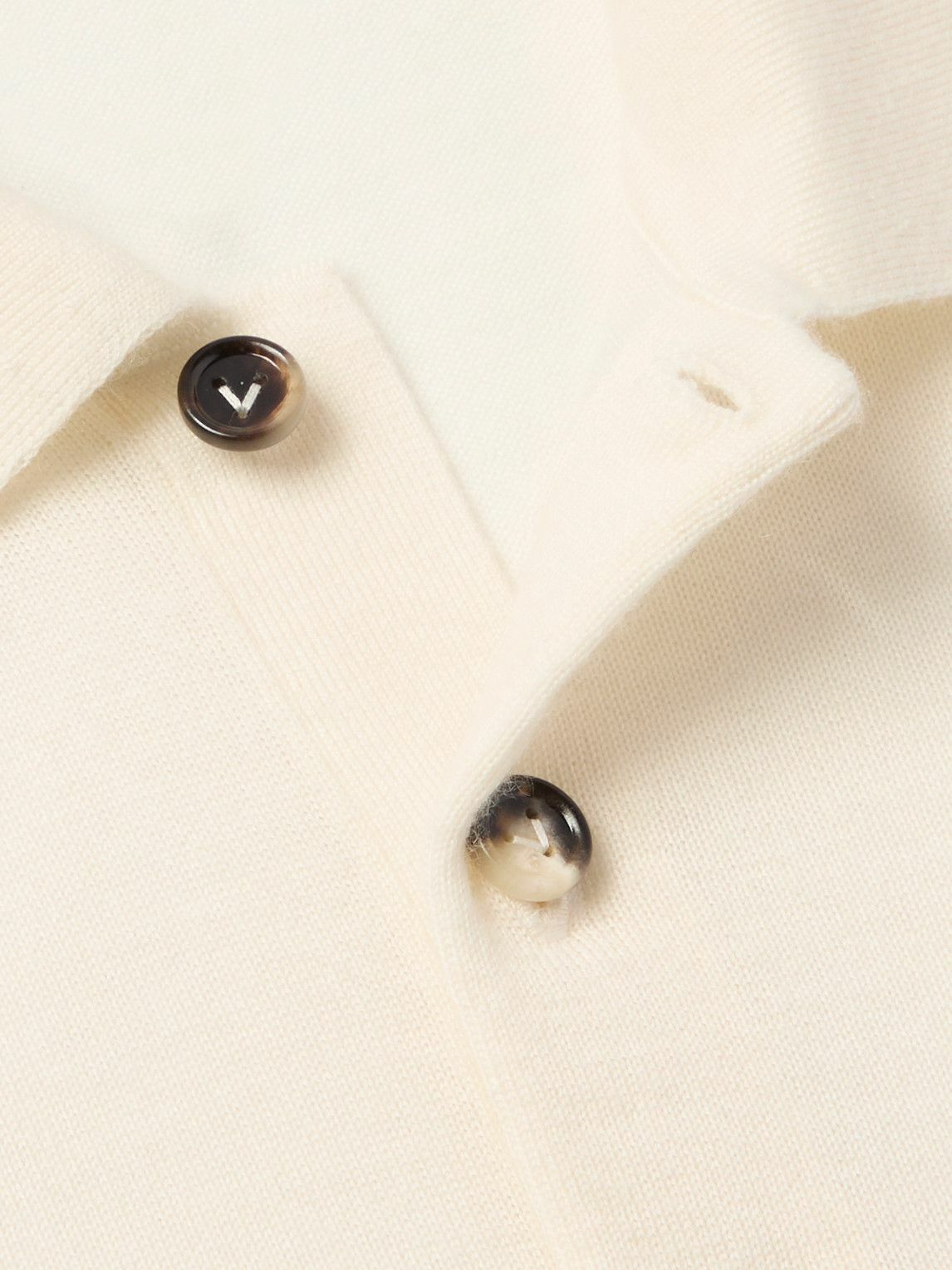 Bottega Veneta - Cashmere Polo Shirt - Neutrals