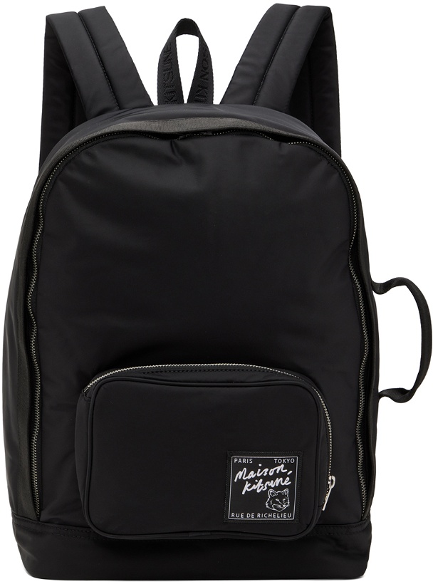 Photo: Maison Kitsuné Black Nylon Backpack