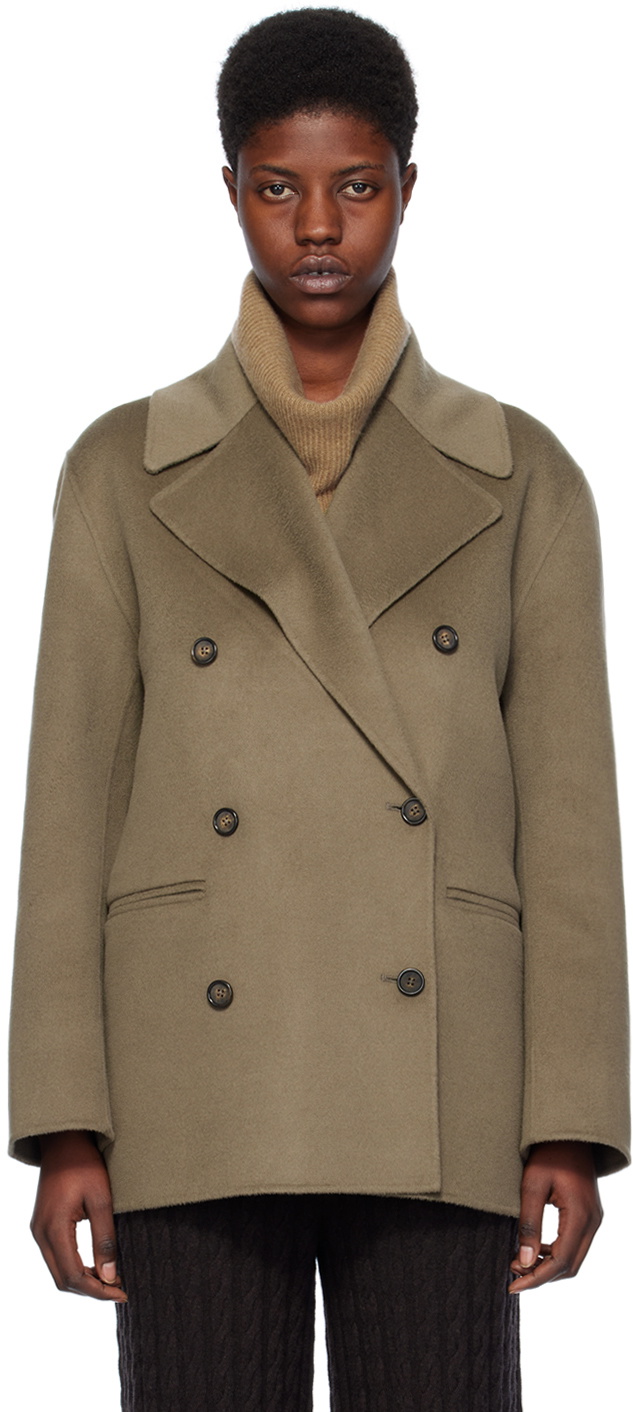 TOTEME Gray Double-Faced Peacoat Toteme