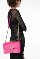 Pinko Classic Love Bag One Simply Pinko Pink Antique Gold