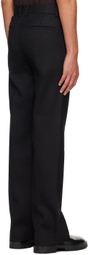 System Black Bootcut Trousers