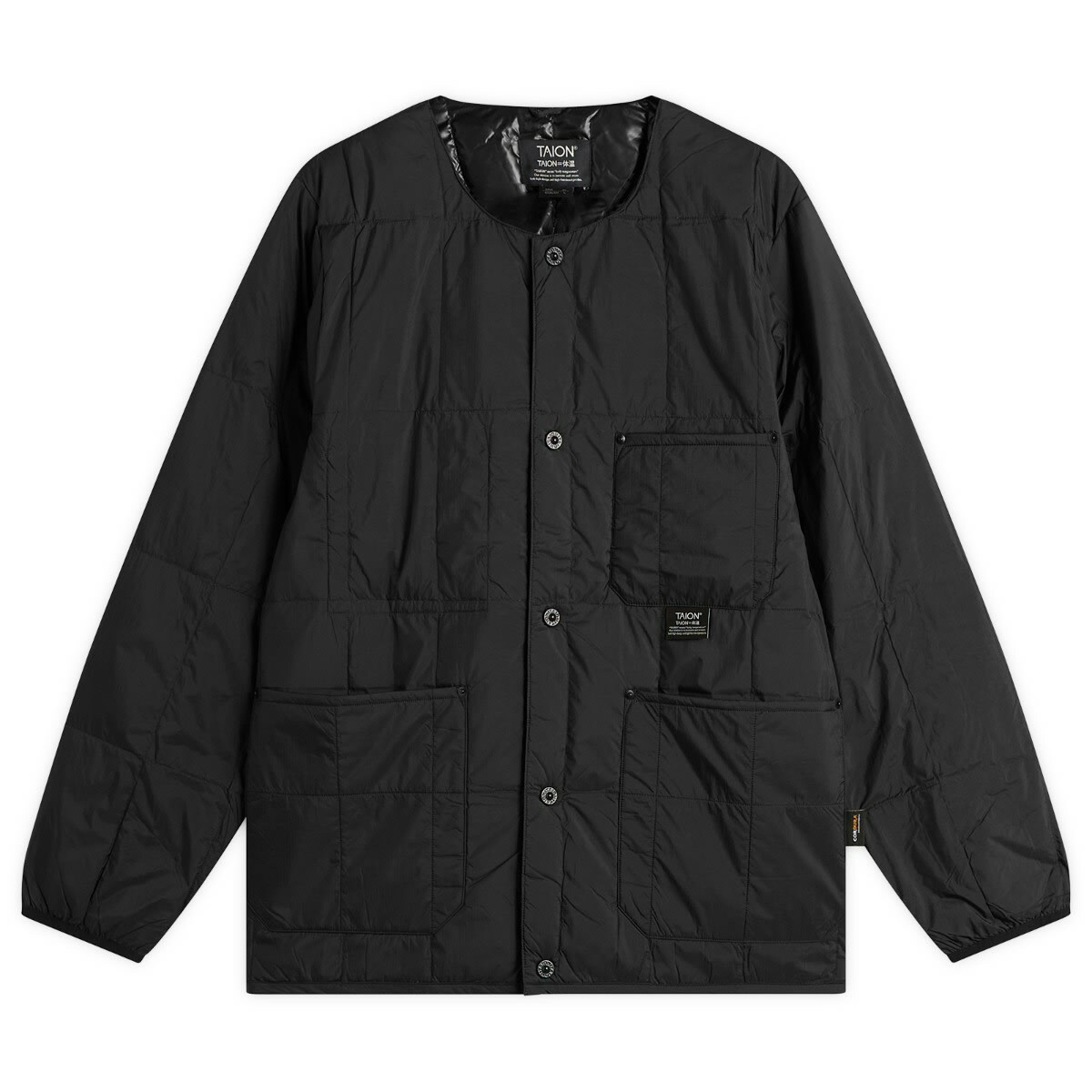 Taion Men's Reversible Vetjan Down Jacket in Black Taion Extra