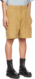A. A. Spectrum Beige Alqama Shorts