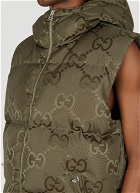 GG Hooded Sleeveless Jacket in Khaki