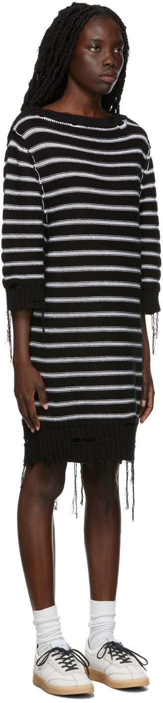 maison margiela knit dress MM6 Black & White Distressed MM6 Maison Margiela MICA