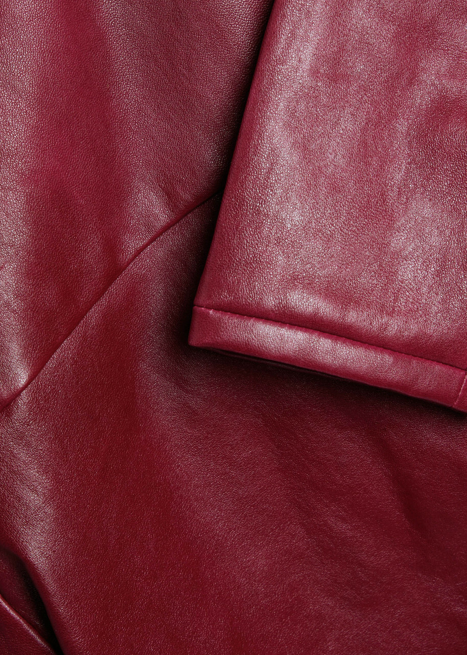 Stouls Astrid 25 Stretch-suede Cardigan Dark Red