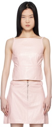 Sandy Liang Pink Kiki Top