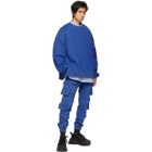 Juun.J Blue Utility Pocket Sweatshirt