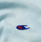 Champion - Logo-Embroidered Tie-Dyed Cotton-Jersey T-Shirt - Blue