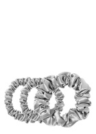 Slip Silk Assorted Scrunchies - Silver