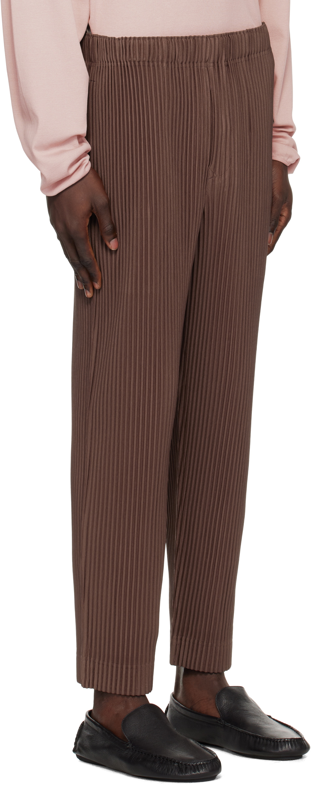 HOMME PLISSÉ ISSEY MIYAKE Brown Monthly Color November Trousers