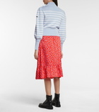 Marc Jacobs - The Ruffle heart-print midi skirt