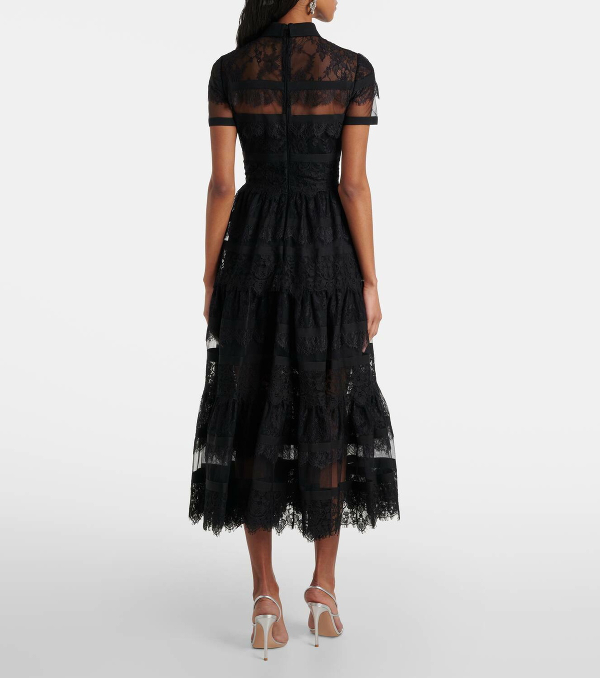 Elie Saab Floral lace midi dress Elie Saab