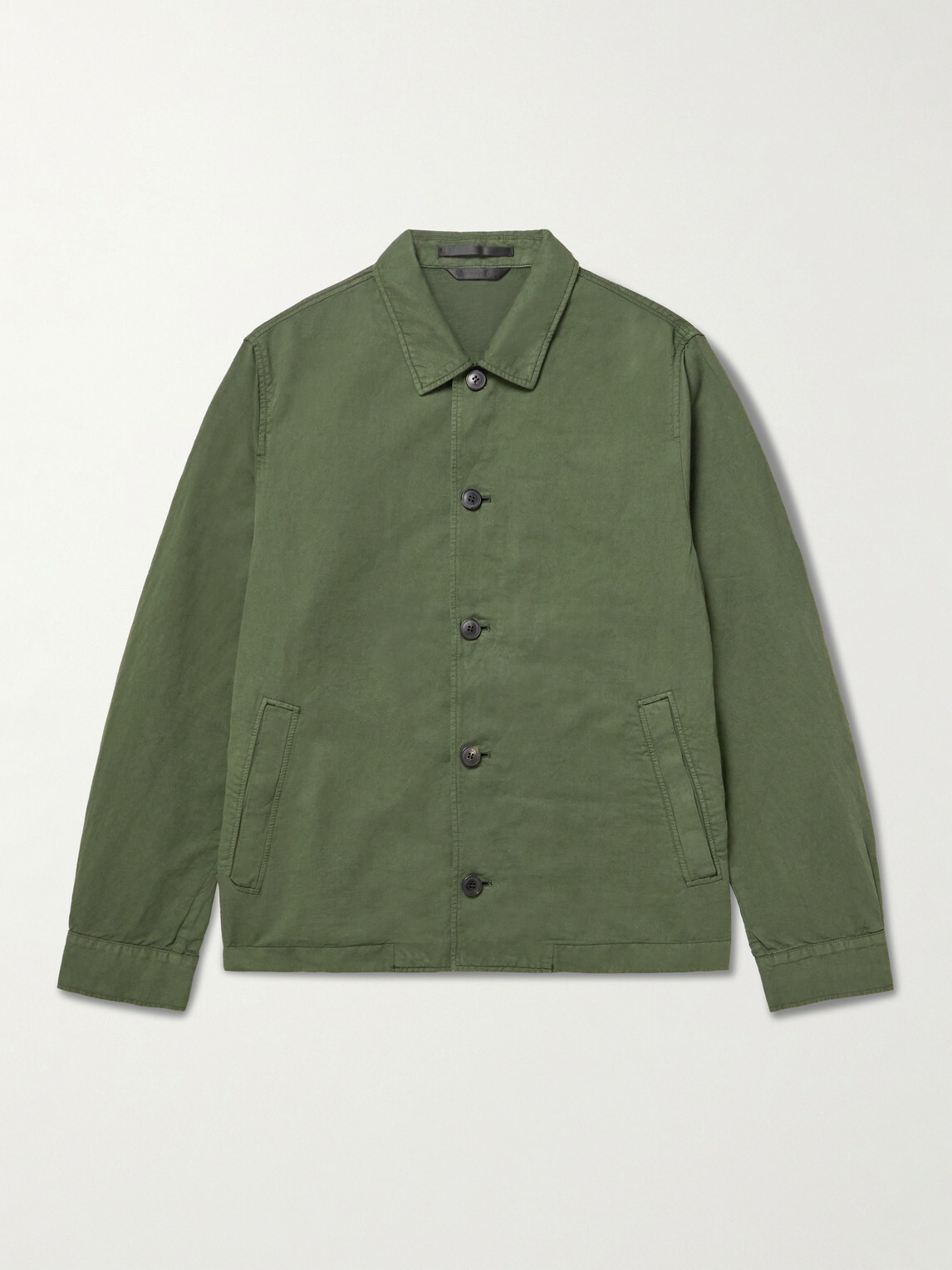 Sunspel - Cotton and Linen-Blend Jacket - Green