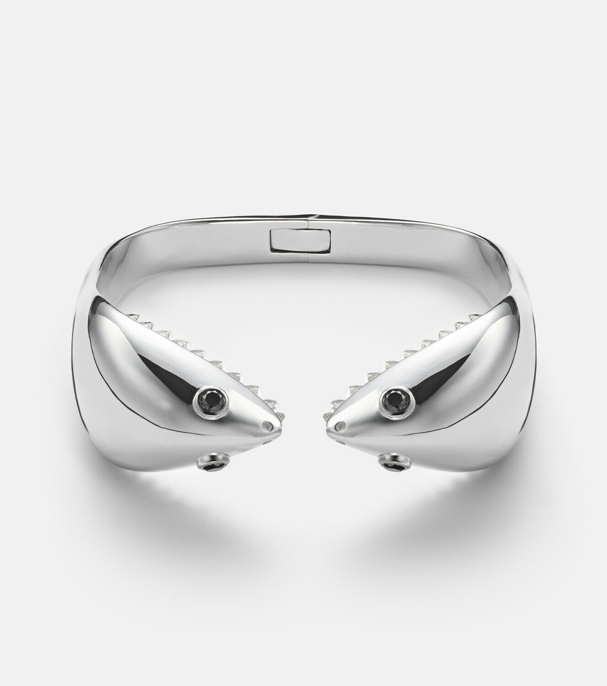 Yvonne Léon Requin 9kt white gold bangle with diamonds