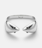 Yvonne Léon Requin 9kt white gold bangle with diamonds