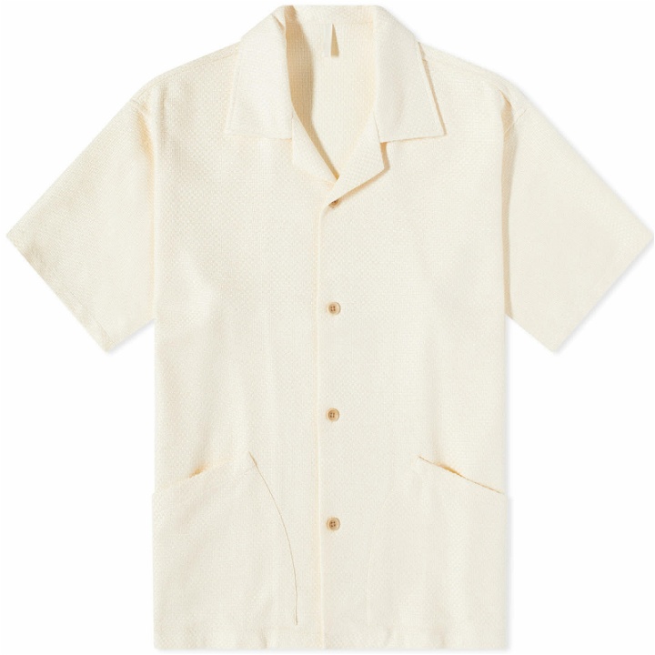 Photo: Sunflower Men's Coco Short Sleeve Shirt in Off White
