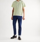 Saturdays NYC - Canty Camp-Collar Striped Seersucker Shirt - Green