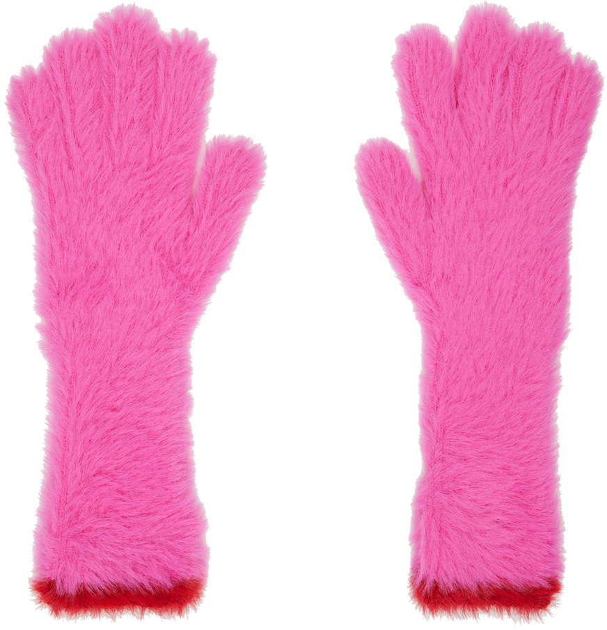 Jacquemus Pink Le Papier 'Les Gants Neve' Gloves Jacquemus