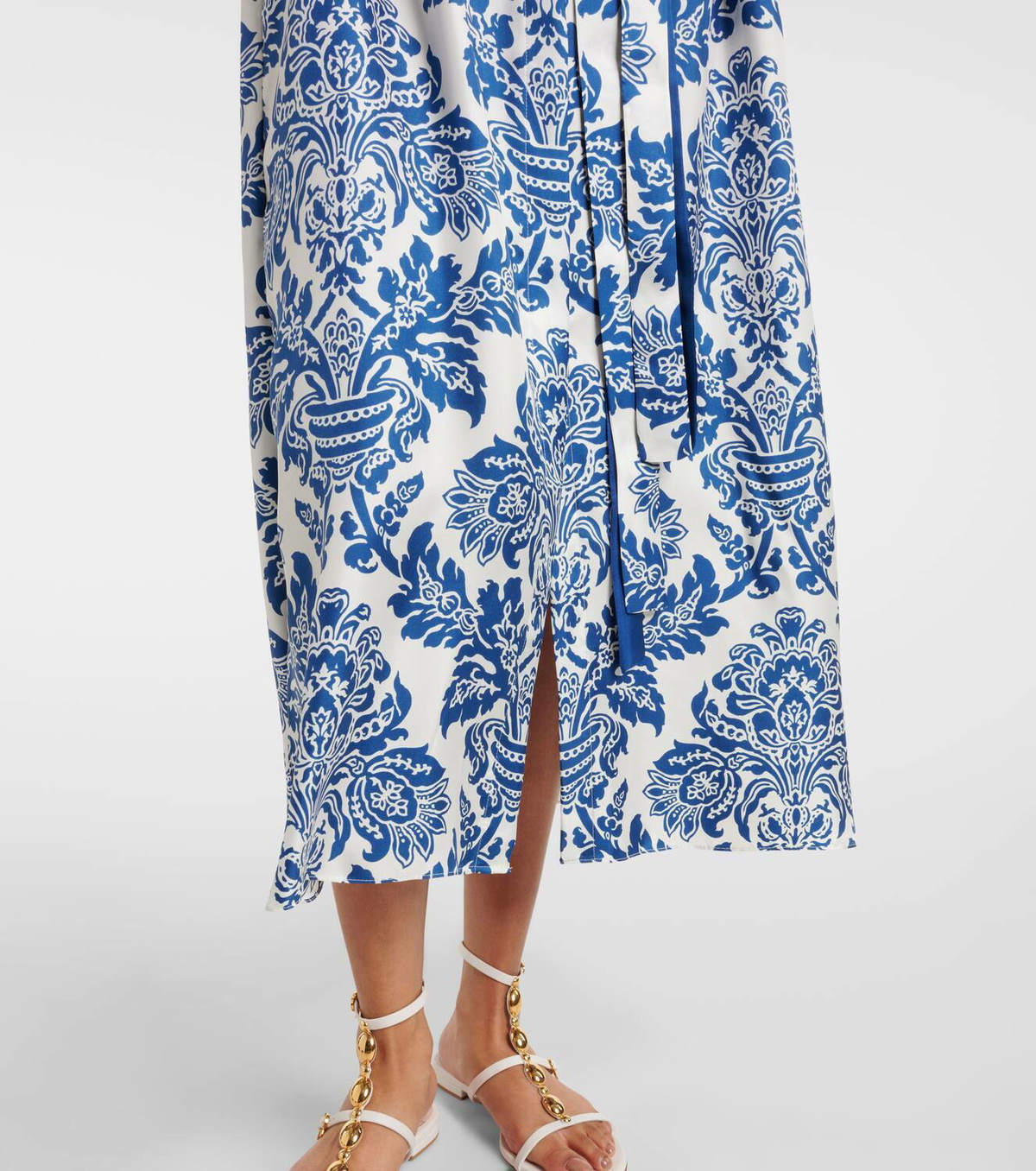 'S Max Mara Camelia printed silk midi dress