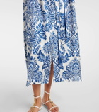 'S Max Mara Camelia printed silk midi dress