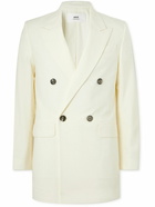 AMI PARIS - Double-Breasted Wool-Twill Blazer - Neutrals