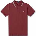 Fred Perry Authentic Men's Reissues Original T in Maroon/White/Ice