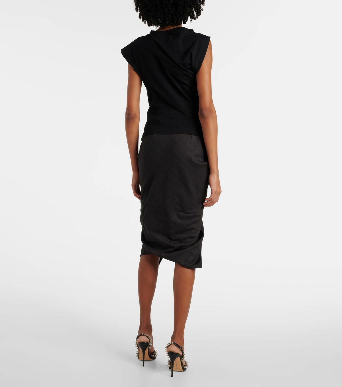 Vivienne Westwood Hebo Orb draped cotton top Vivienne Westwood