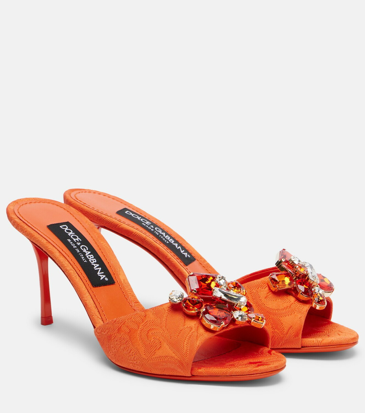 Dolce&Gabbana Embellished brocade mules