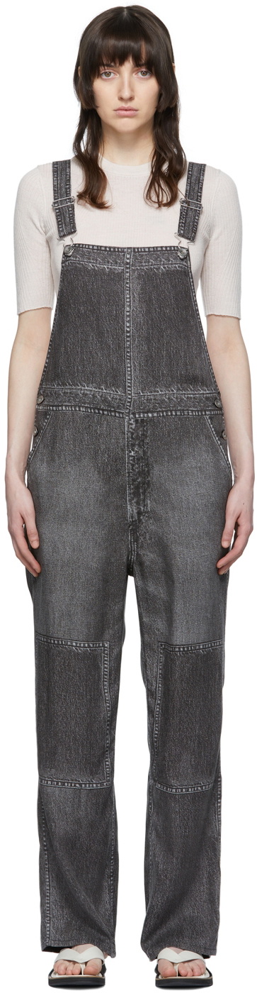 Overall Rag rag & bone Black Rayon Overalls Rag and Bone