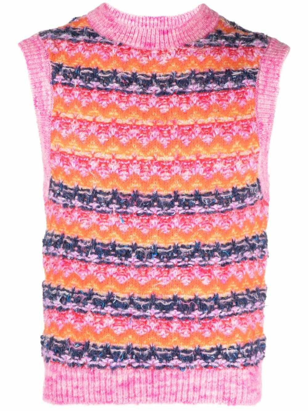 Andersson Bell Multicolour Colour Jacquard Wool Vest
