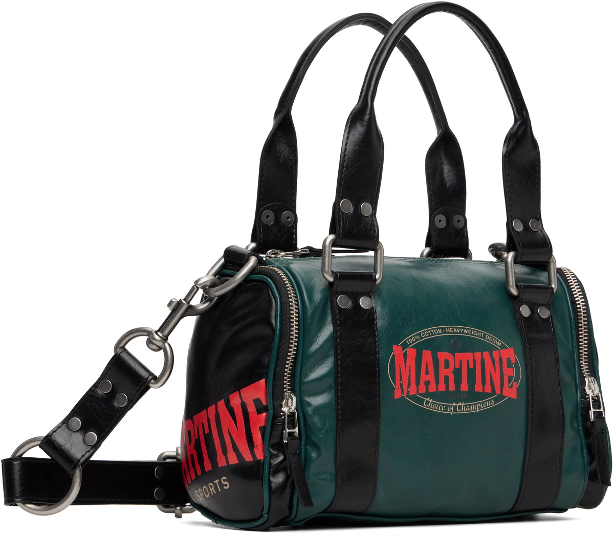 Martine Rose Green Mini Sports Bag