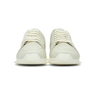 Rick Owens White Oblique Sneakers