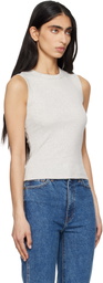 FLORE FLORE Gray Esmé Tank Top