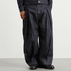 Sage Nation Men's Raw Indigo Box Pleat Trouser