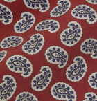 Rubinacci - 8cm Paisley-Print Silk Tie - Red