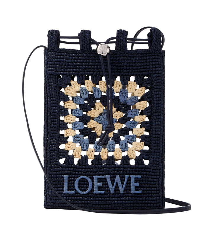 Photo: Loewe Paula's Ibiza crochet raffia pouch with strap