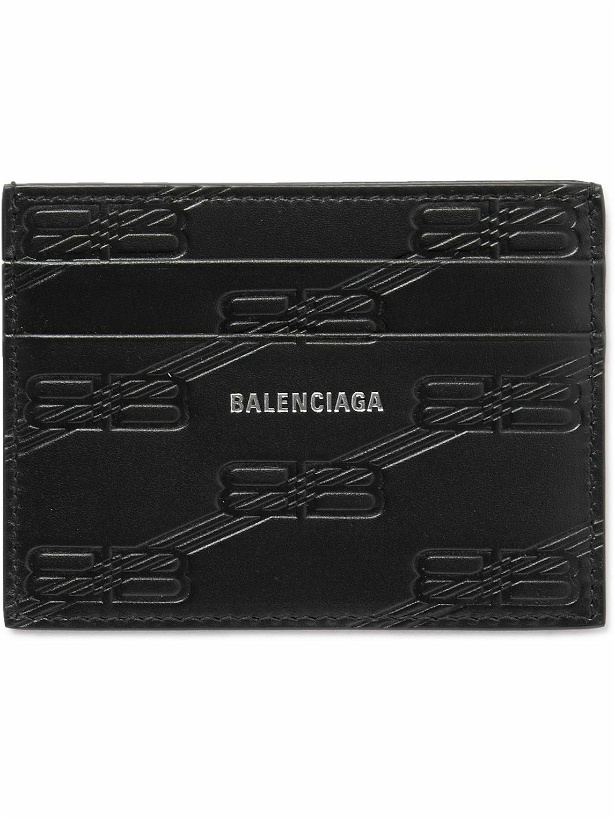 Photo: Balenciaga - Logo-Print Monogrammed Leather Cardholder