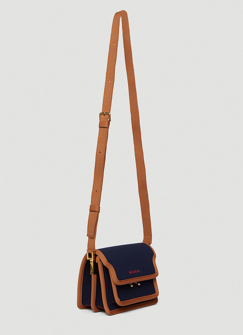 【MARNI】TRUNK SOFT MINI SHOULDER BAG Marni Women's' Trunk Soft Mini Shoulder Bag in Brown | LN-CC®