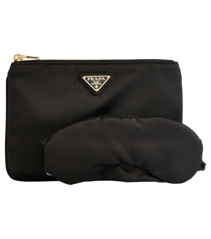 Photo: Prada Satin eye mask and pouch set