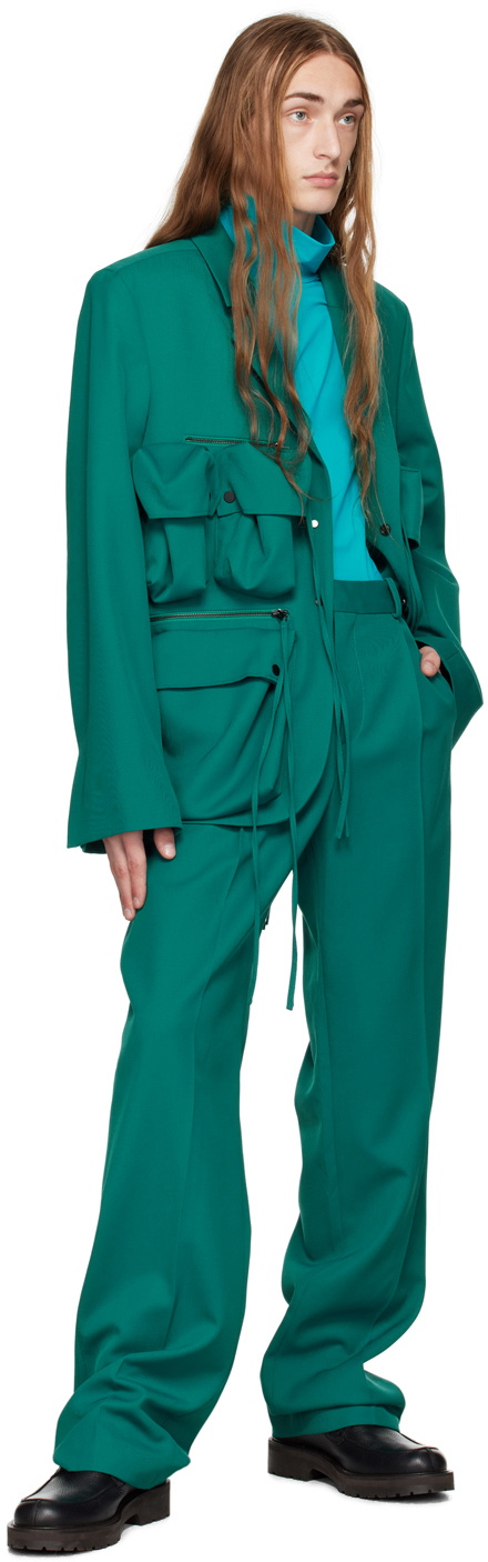 Botter Blue Dropped Shoulders Turtleneck